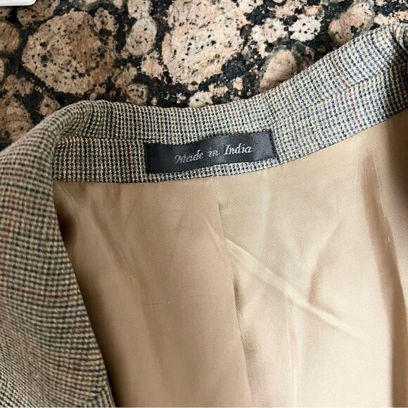 Lauren Ralph Lauren Green Label Blazer Sport Coat Size 48R Two Button Silk Wool - Picture 8 of 8